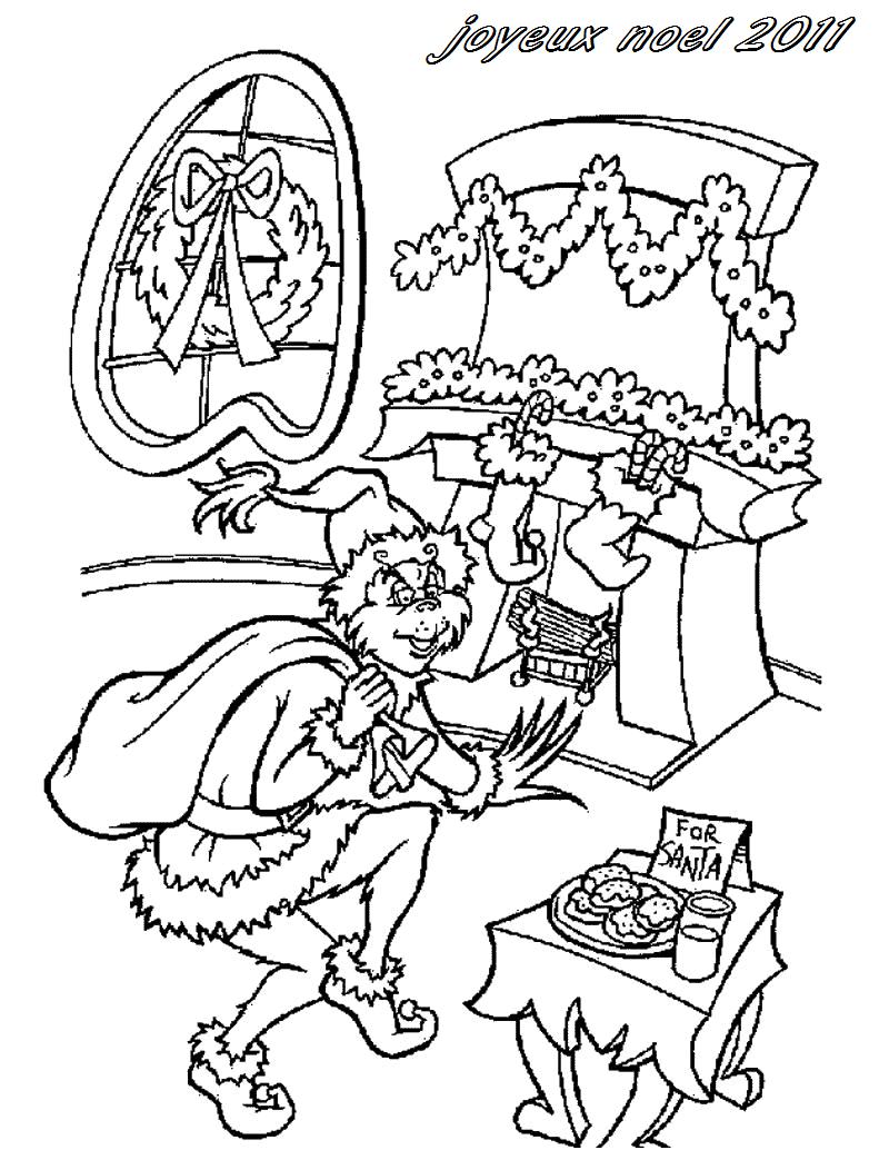 coloriage le grinch de noel